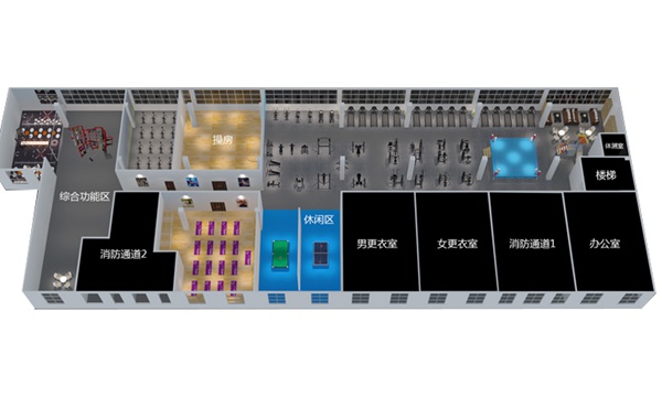 2000平方健身房配置方案-广西今年会jinnianhui体育健身器材有限公司